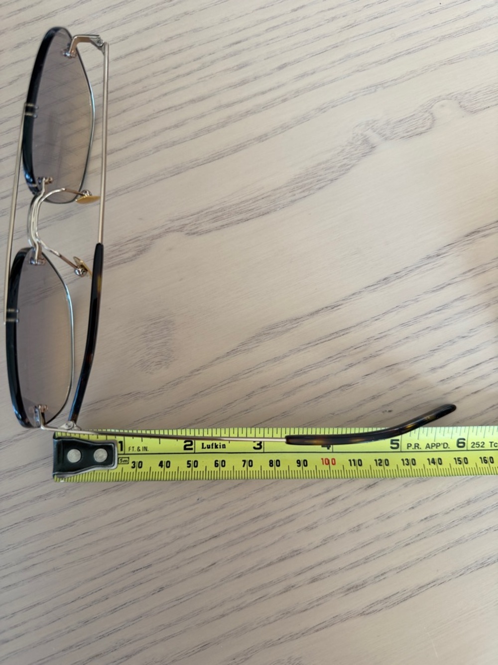 Saint Laurent Rimless Gradient Sunglasses - Brown/Gray - Picture 7 of 7